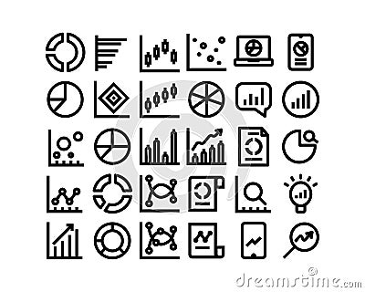 Media Icon chart and graphic for any purposes website Vector Illustration