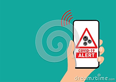 Covid-19 coronavirus contact tracing app vector Vector Illustration