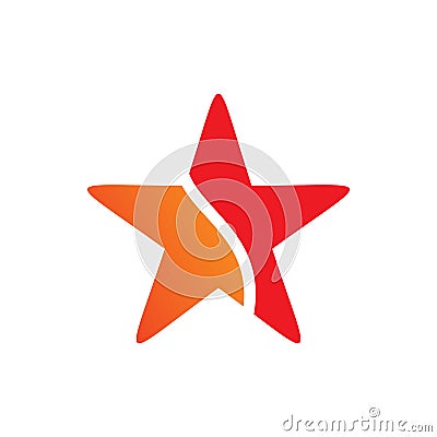 Star motion color shape logo design Vector Illustration