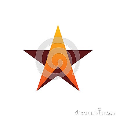 Creative full color star arrow aero logo design Vector Illustration