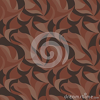 Camouflage wallpaper. camo curly waves seamless abstract background. Vector Vector Illustration