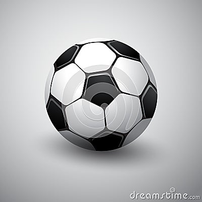 Realistic Football icon : Vector Illustration Vector Illustration