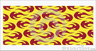 Tribal vector tattoo fire pattern for hand tattoo designs Vector Illustration