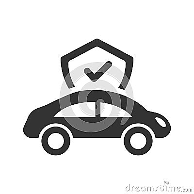 Auto loan security icon vector graphics Vector Illustration