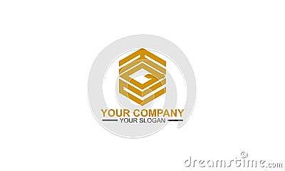 Nitial HQN or HQC logo template vector icon for any business Vector Illustration