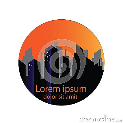 Cityscape logo design.City and Real Estate Building Logo Vector Illustration