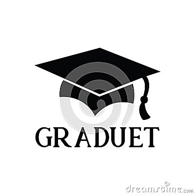 Graduation icon vector. graduation icon academic Vector Illustration