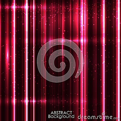 Background image with light gold flares. Vector Illustration