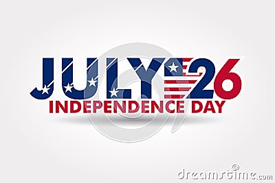 July 26, Independence Day of Liberia vector Vector Illustration