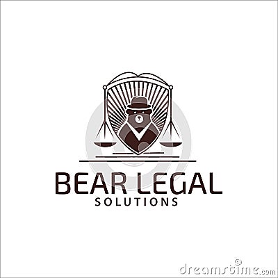 Bear logo mascot vector image Vector Illustration