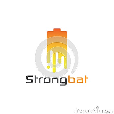 Battery logo design symbol - vector Vector Illustration