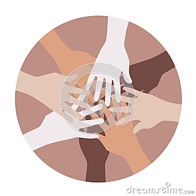 Great teamwork support each other vector illustration Vector Illustration