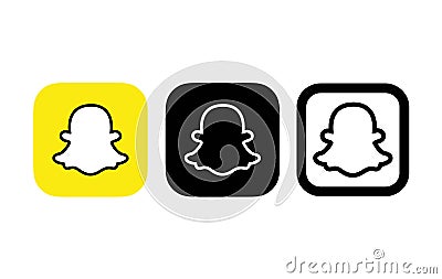 Snapchat.set 01 Editorial Stock Photo