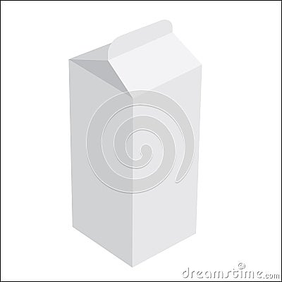 Milk paper box Stock Photo