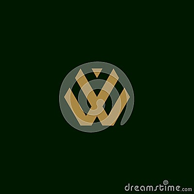 Letter W initial logo design vector template Vector Illustration