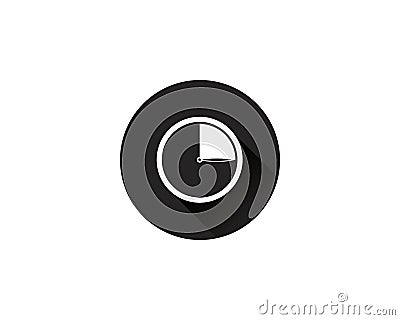 Vector Time Clock - Watching Time Device -Alarm Clock Vector Illustration