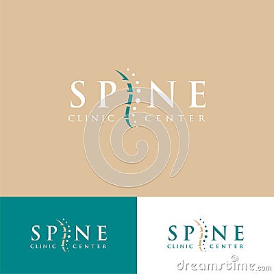 Spine logo clinic medicine chiropractic backbone health Design Vector illustration. Orthopedic Logo Design. Cord Spinal Logo Vector Illustration