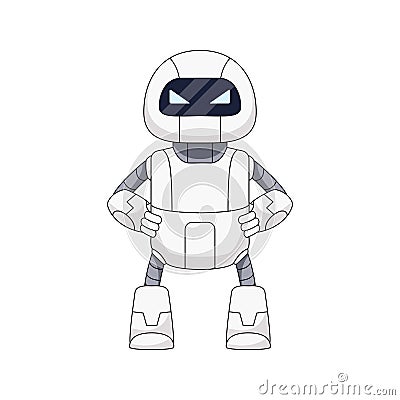 Illustration angry robot Vector Illustration