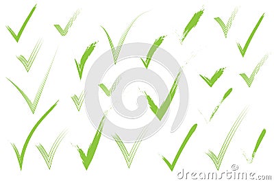 Checkmark confirm icon, vector on white background Vector Illustration