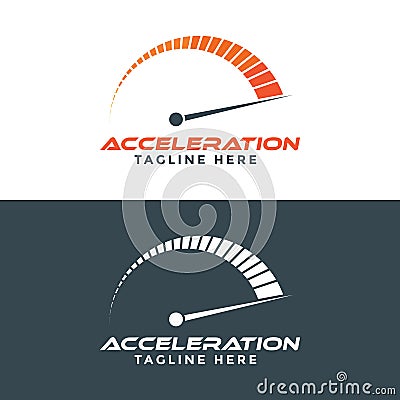 Logo vector design of abstract acceleration Vector Illustration