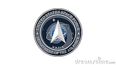 Space Force logo announced by Trump NASA Editorial Stock Photo