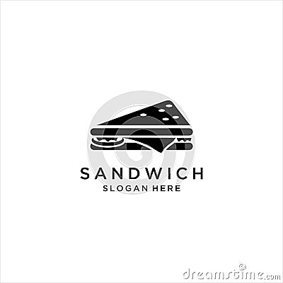 Logo Sandwich isolated on clean background. Sandwich icon concept drawing icon in modern style Vector Illustration