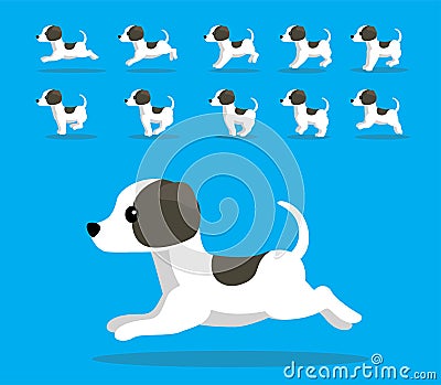 Animal Animation Sequence Dog Whippet Cartoon Vector Vector Illustration