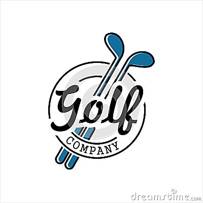 Modern Golf Sport logo designs concept vector, Luxury logo design template vector illustration Vector Illustration