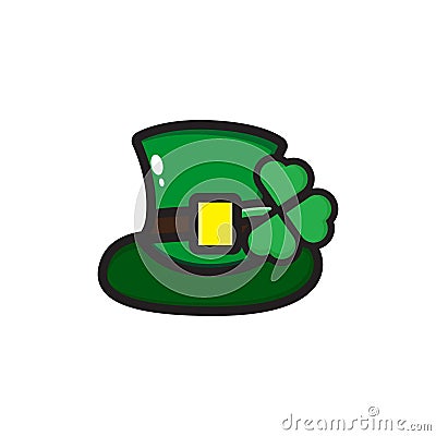 saint patrick vector hat design Vector Illustration