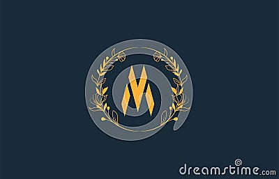 joined letter mv vm m logo design Vector Illustration