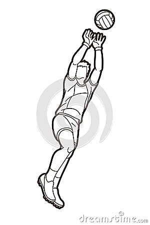 Gaelic Football Male Player Cartoon Graphic Vector Vector Illustration