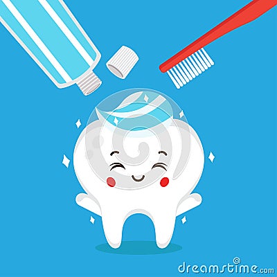 Stock Vector Dentist Care Character Vector Illustration