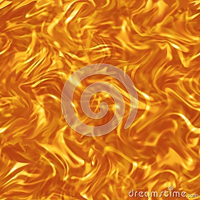 Flames fiery seamless texture. The background for the insert is orange warm shades of flame. Digital illustration Cartoon Illustration