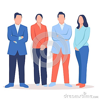 Business multinational team vector illustration Vector Illustration