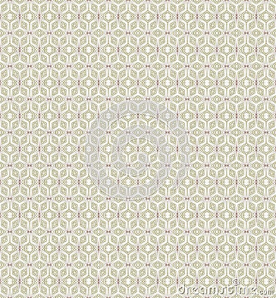 Stitching Damask Embroidery Thread Neutral Colors Vector Seamless Pattern Texture Background Vector Illustration