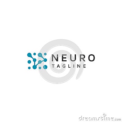 Neuro Logo Icon Design Template Vector Vector Illustration