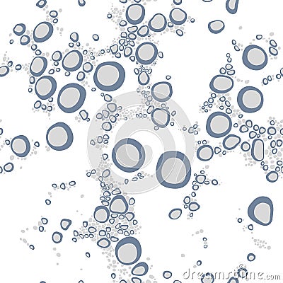 Aqua stylish texture with bubbles, pop-up bubbles pattern, sparkling water. Vector Illustration