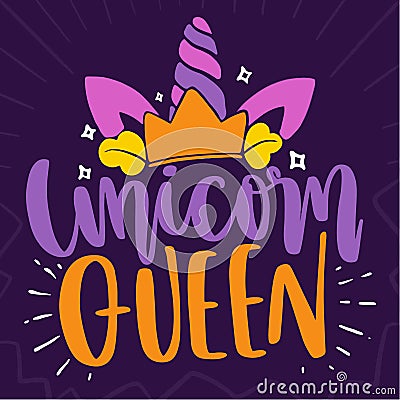 Unicorn Queen Stock Photo