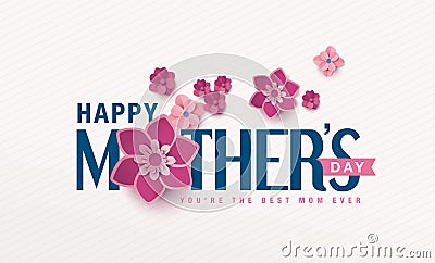 Happy Mother`s Day Vector Illustration