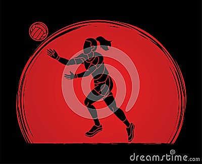 Gaelic Football Female Player Action Cartoon Graphic Vector Vector Illustration