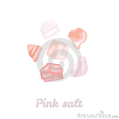 Himalayan pink salt icon. Vector illustration Vector Illustration