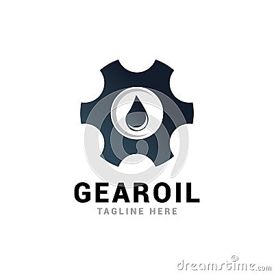 Gear drop oil Stock Photo