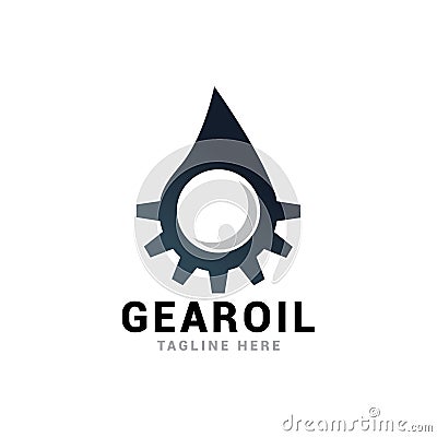 Gear drop oil Stock Photo