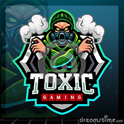 Toxic mascot. esport logo design Vector Illustration