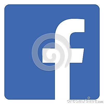 Facebook logo with vector Ai file. Squared coloured Vector Illustration