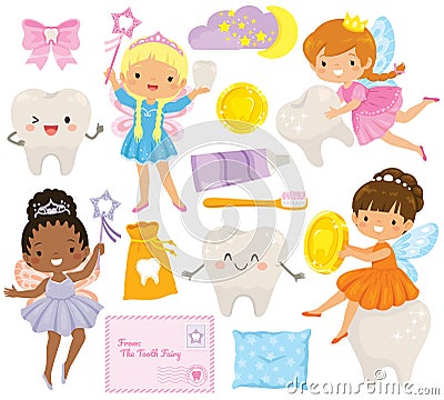 Tooth Fairy clipart Vector Illustration