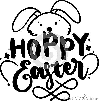 Hoppy Easter Vector Illustration