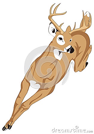 brown deer animal vector illustration transparent background Vector Illustration