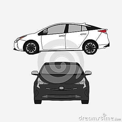 Detail Modern Car Concept Vector Vector Illustration