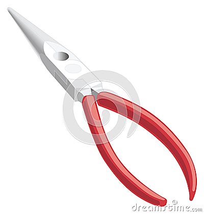 needle plier tool vector illustration transparent background Vector Illustration